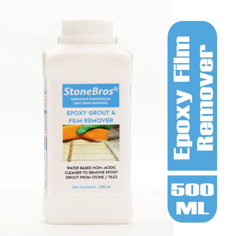 STONE BROS EPOXY GROUT FILM REMOVER ( NON ACIDIC) FOR LIGHT STAINS pack of 2 pcs 500 ml