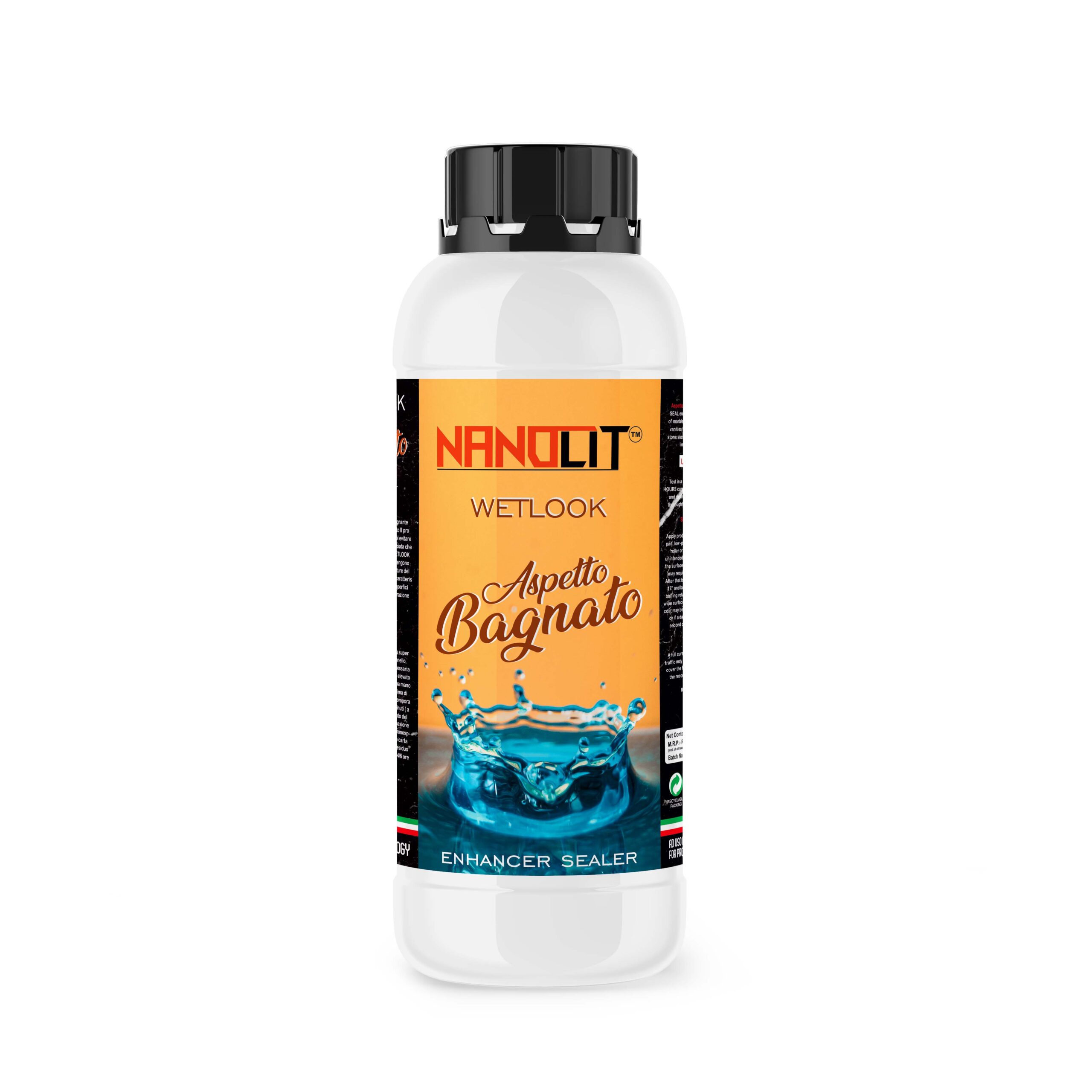 WETLOOK MARBLE SEALER AND ENHANCER Top Coat For any Marble (Aspetto Bagnato) NANOLIT 1LTR