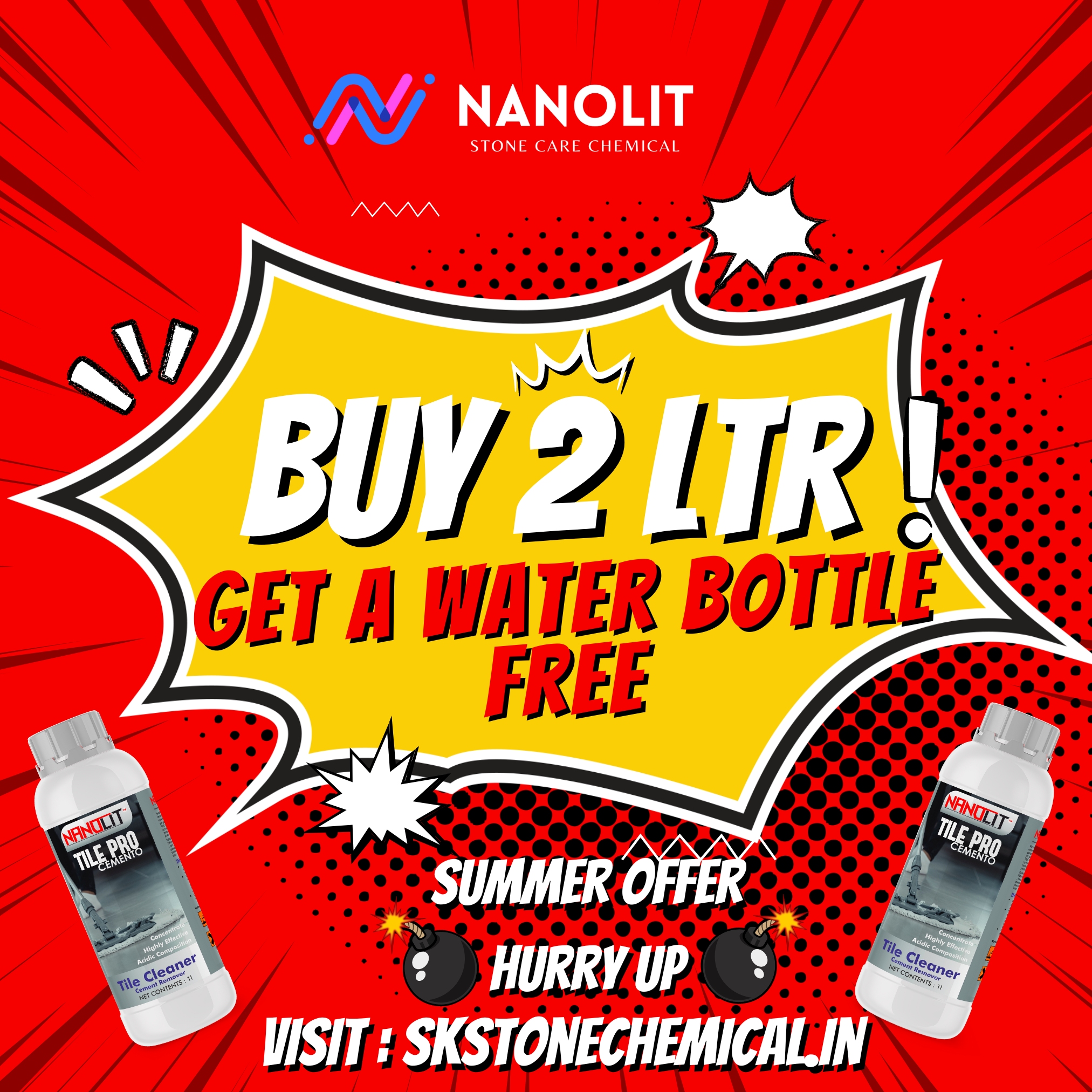 Nanolit Tile Pro ( Tile cleaner 1 ltr Heavy duty )