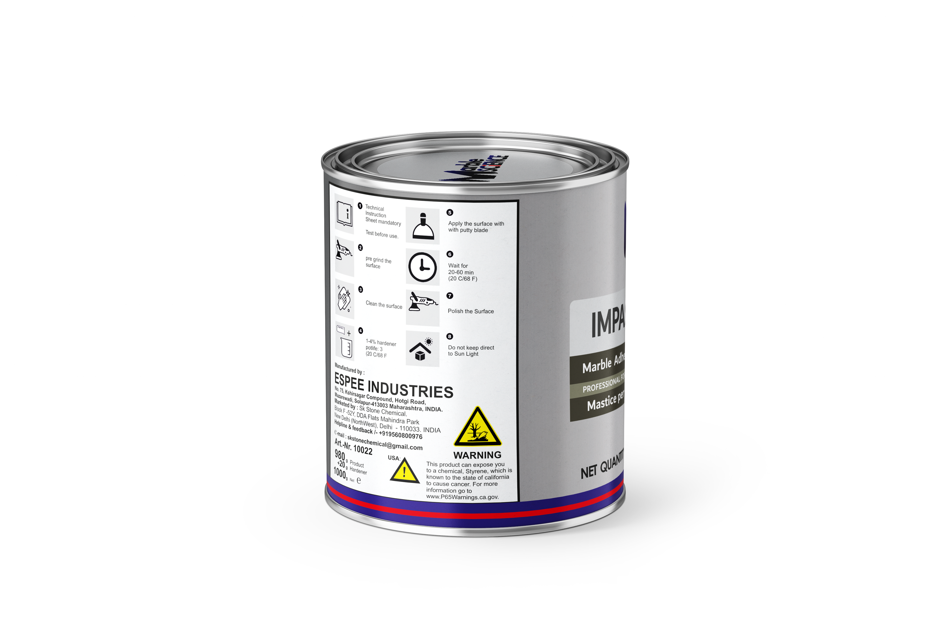 MARBLE SCIENCE IMPASTO ( L -SPECIAL ) 1 KG clear gel