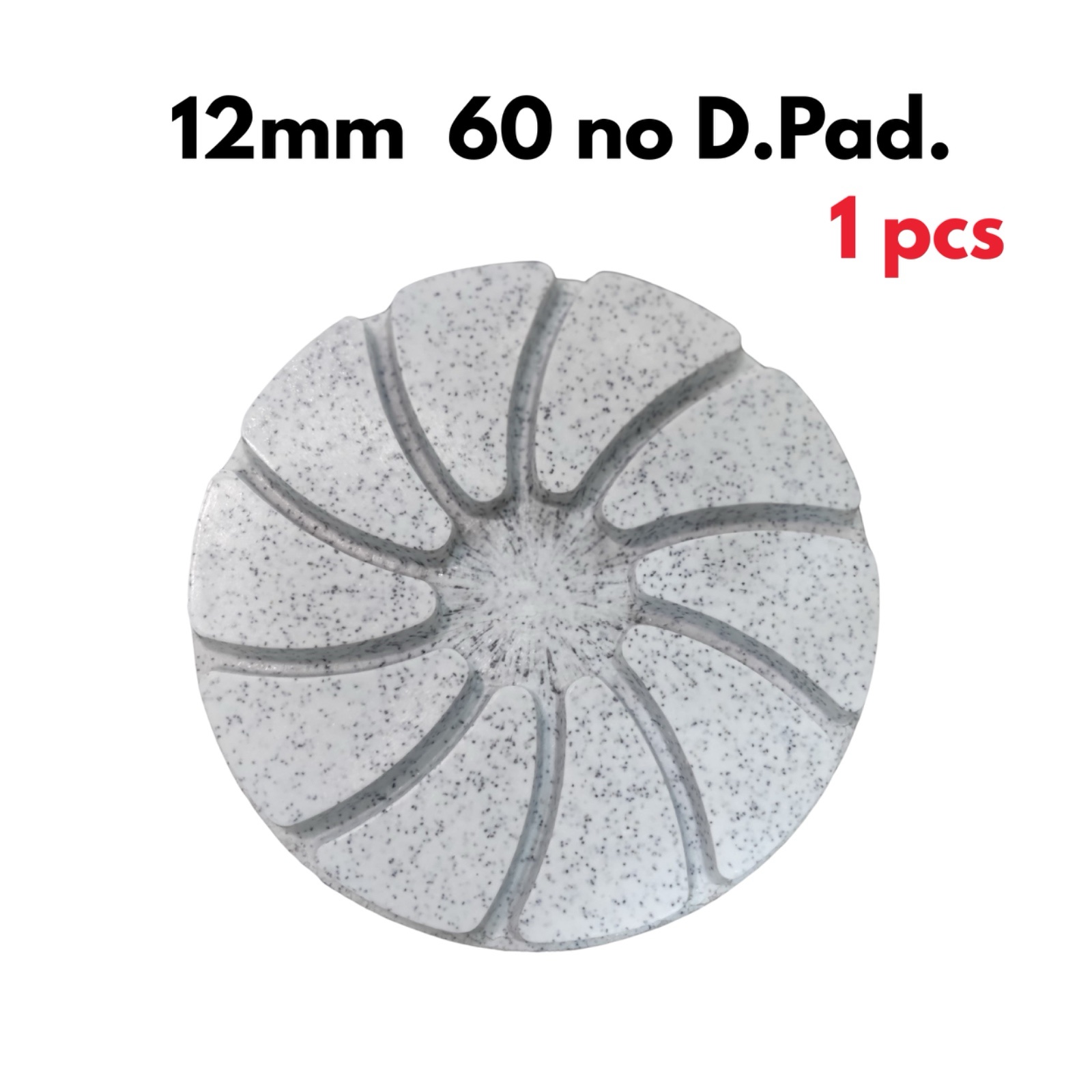 Marble science 12mm diamond marble polishing pad 60 number grid 5 pcs set