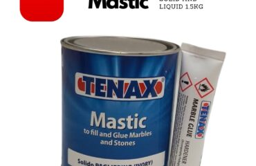 TENAX Mastic glue & harderner tube 1.5 kg ( Solid white  )  1 set.