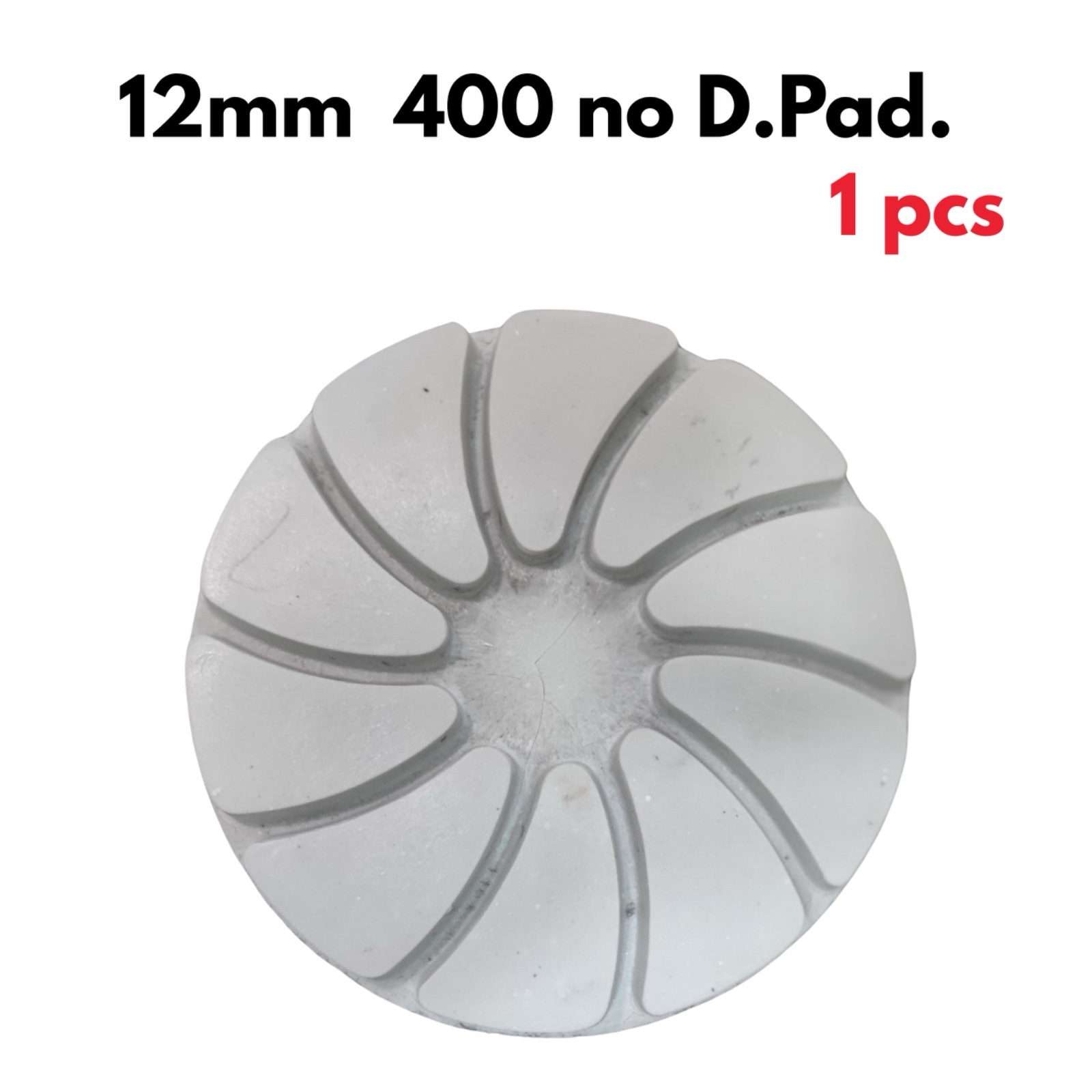 Marble science 12mm diamond marble polishing pad 400 number grid 1 pcs