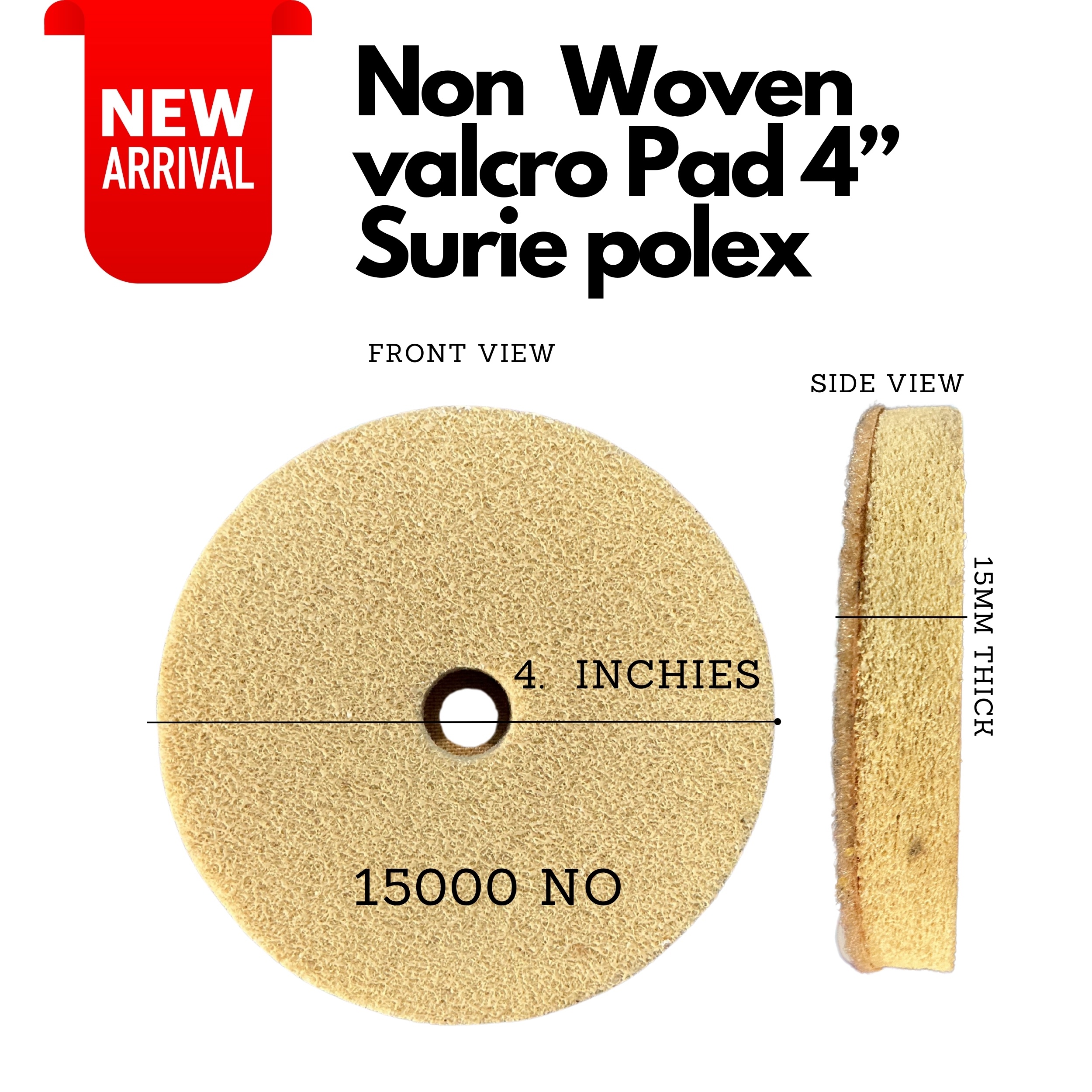 Surie polex Non Woven Pad 4 inches 15000 No. 10 pcs pack